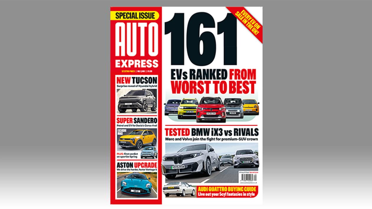 161 EVs ranked from best to worst in this week’s Auto Express | Auto Express